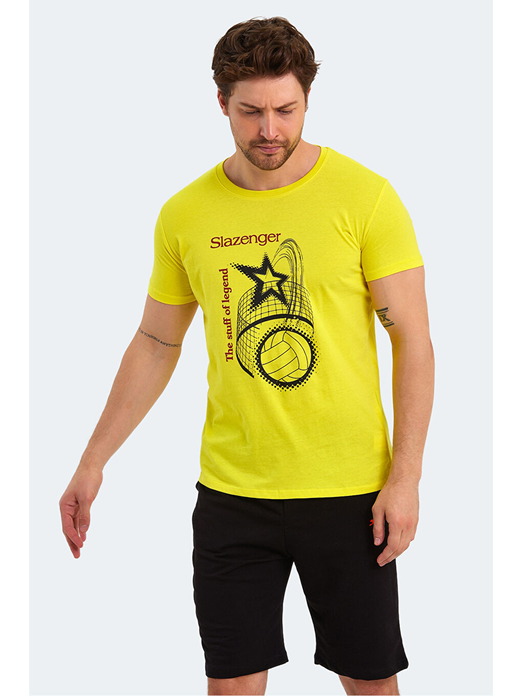 KARNEN Erkek Tişört Açık Sarı-5