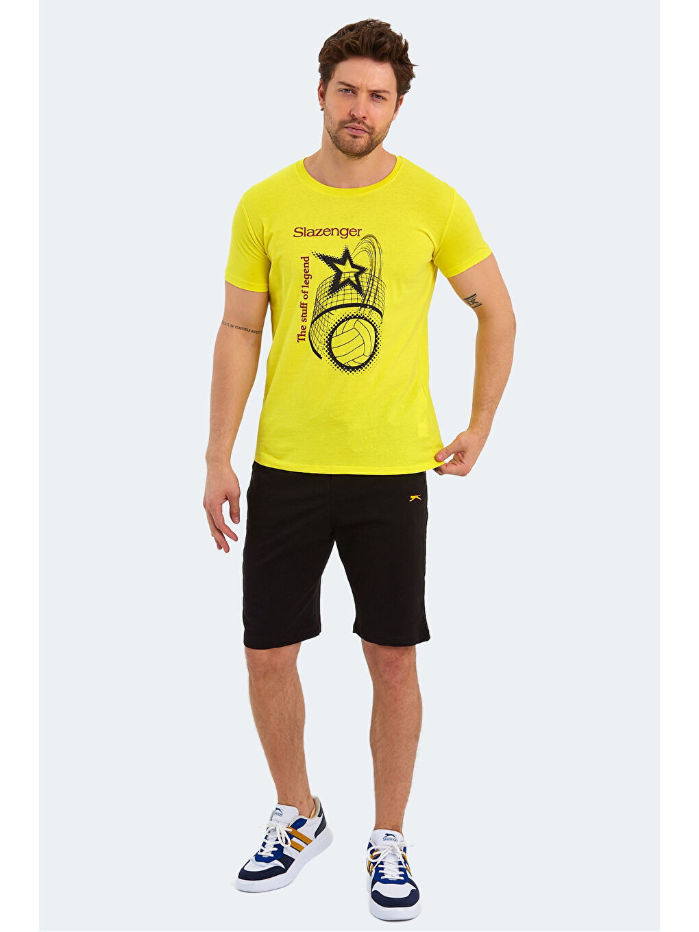 KARNEN Erkek Tişört Açık Sarı-6