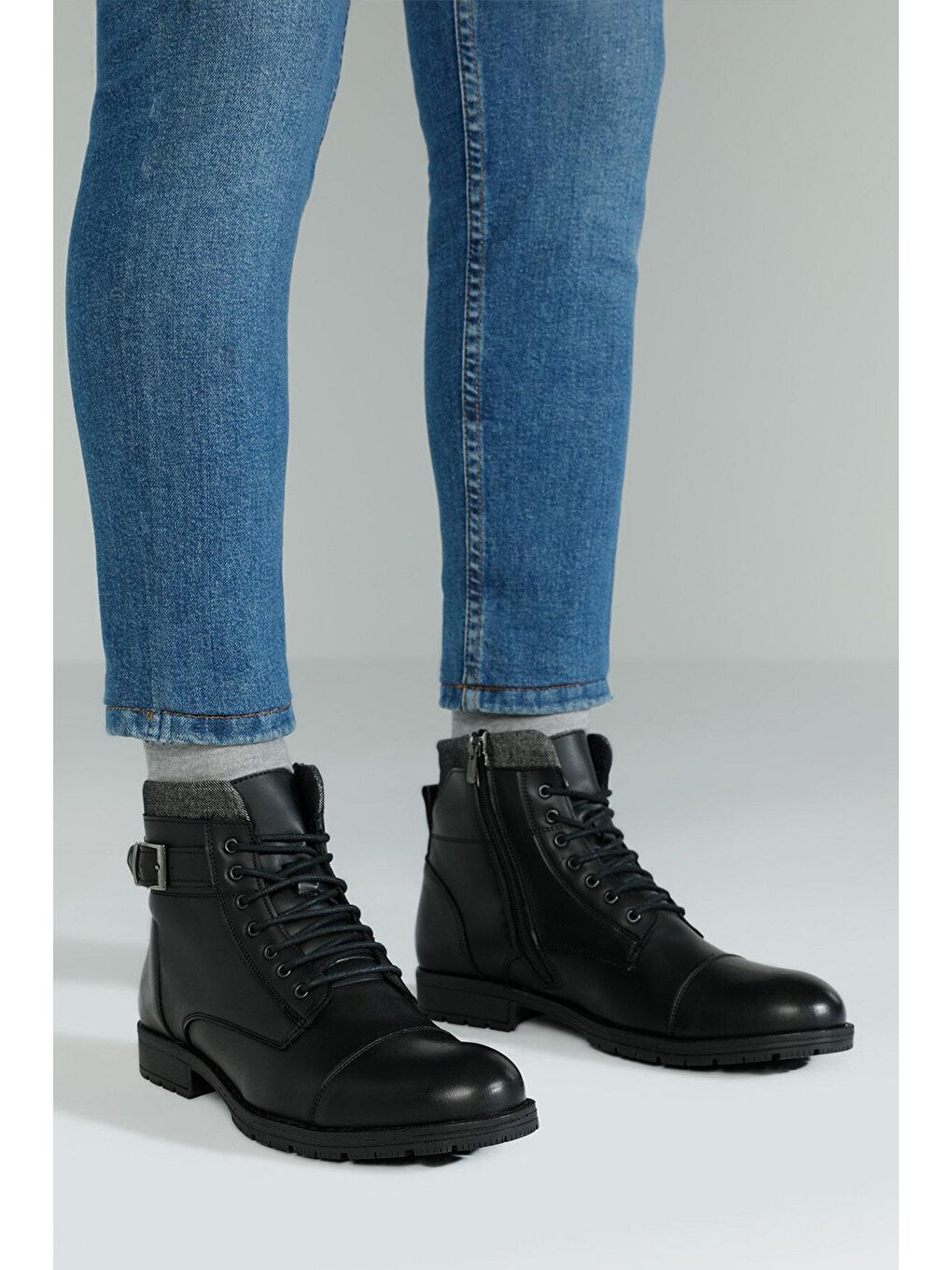 LUNA 2PR Siyah Erkek Klasik Bot-1