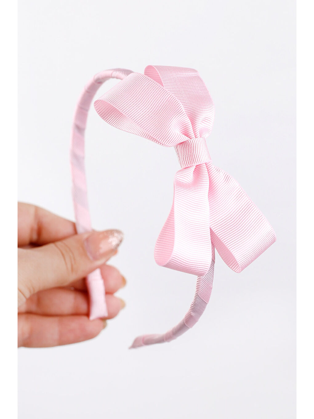 Pembe Fiyonk Detaylı Kız Çocuk Taç