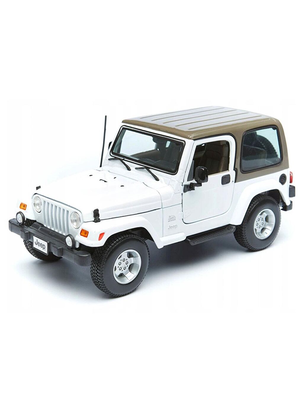 Maisto Karışık 1/18 Jeep Wrangler Sahara - Beyaz - 1