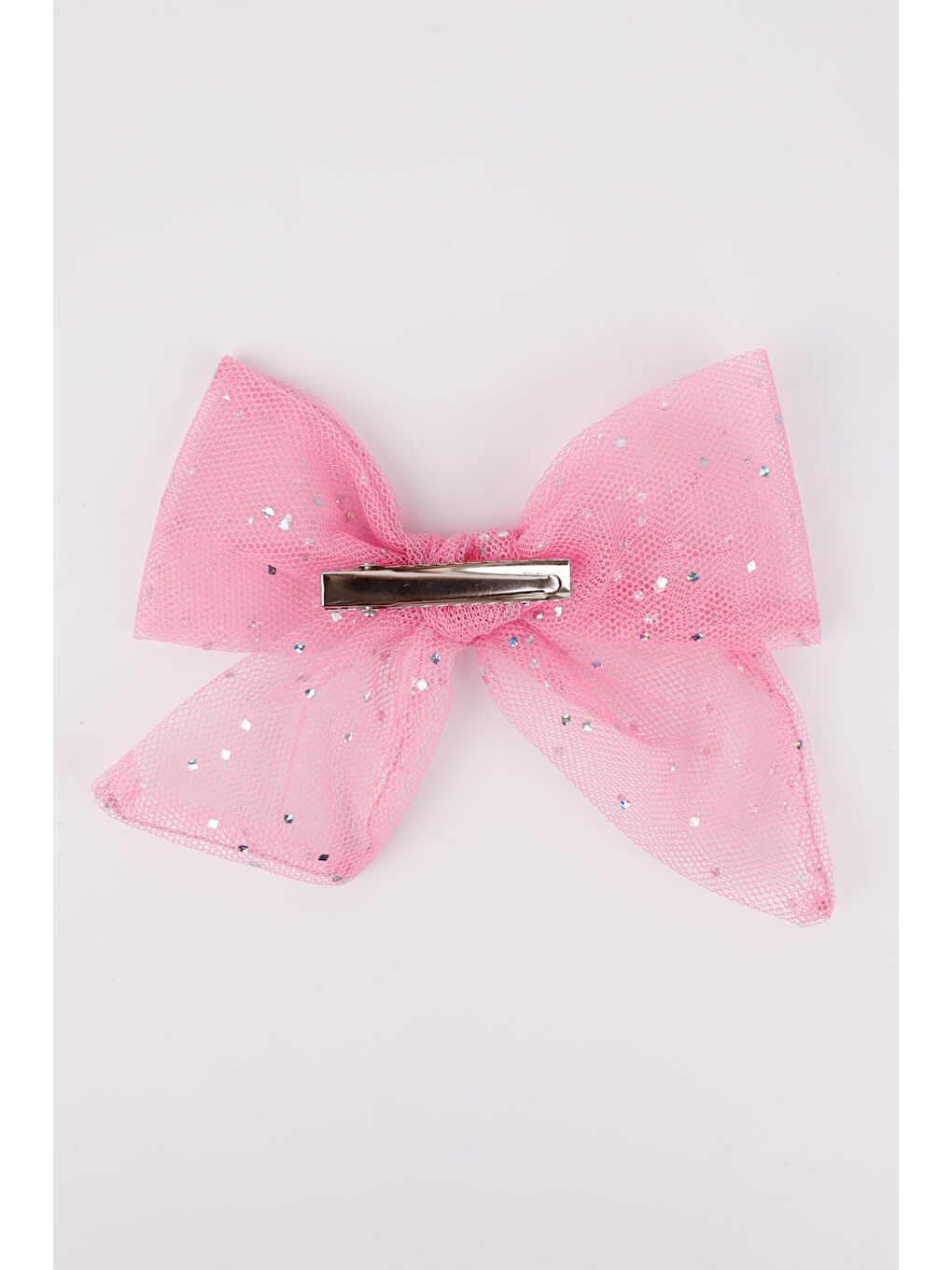 Pembe Simli Tül Fiyonk Kız Çocuk Klips Toka-2