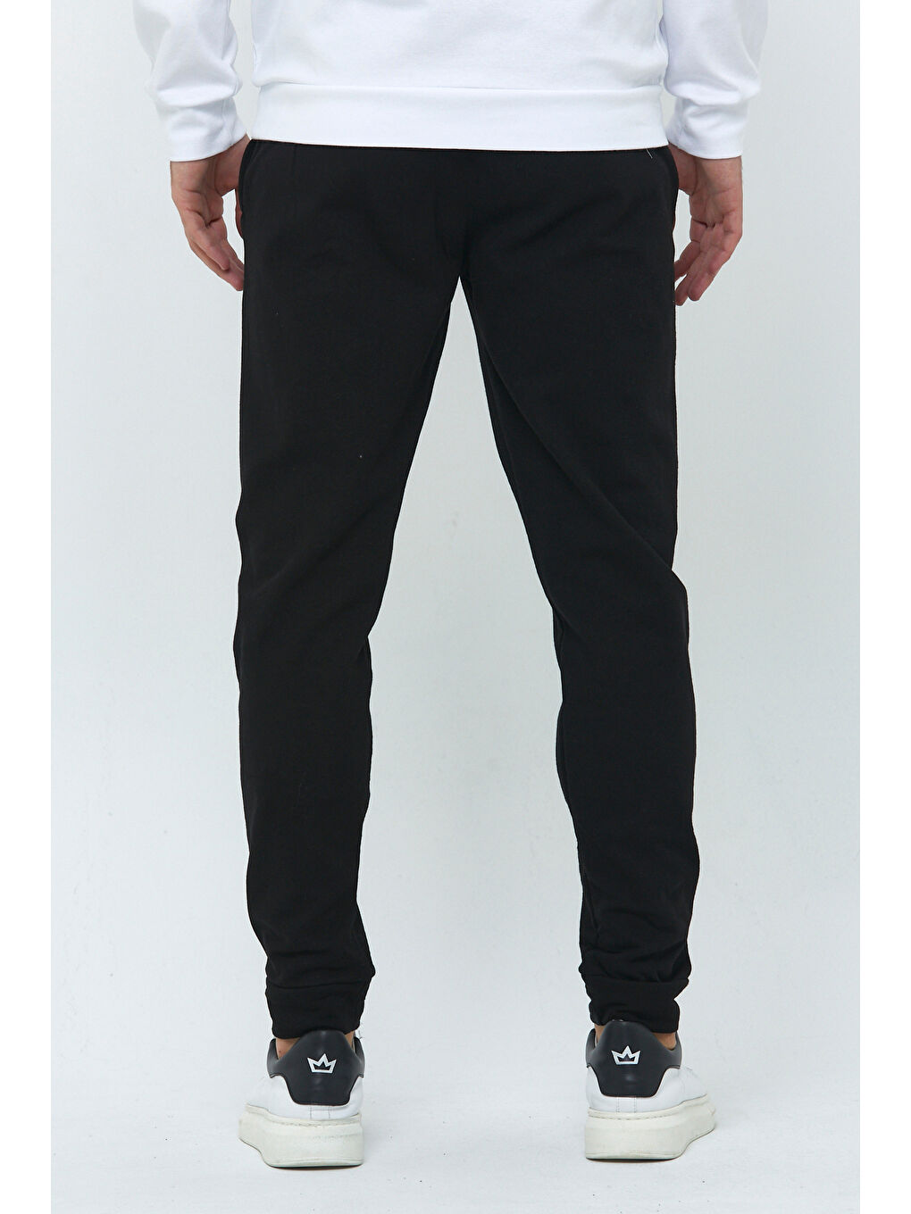 Siyah Erkek Regular Fit Eşofman Altı SPR24EA81-2