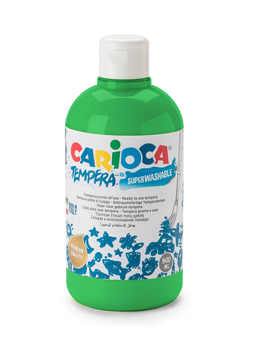 CARIOCA Yeşil Tempera Boya (Süper Yıkanabilir) 500ml - Yeşil - 1