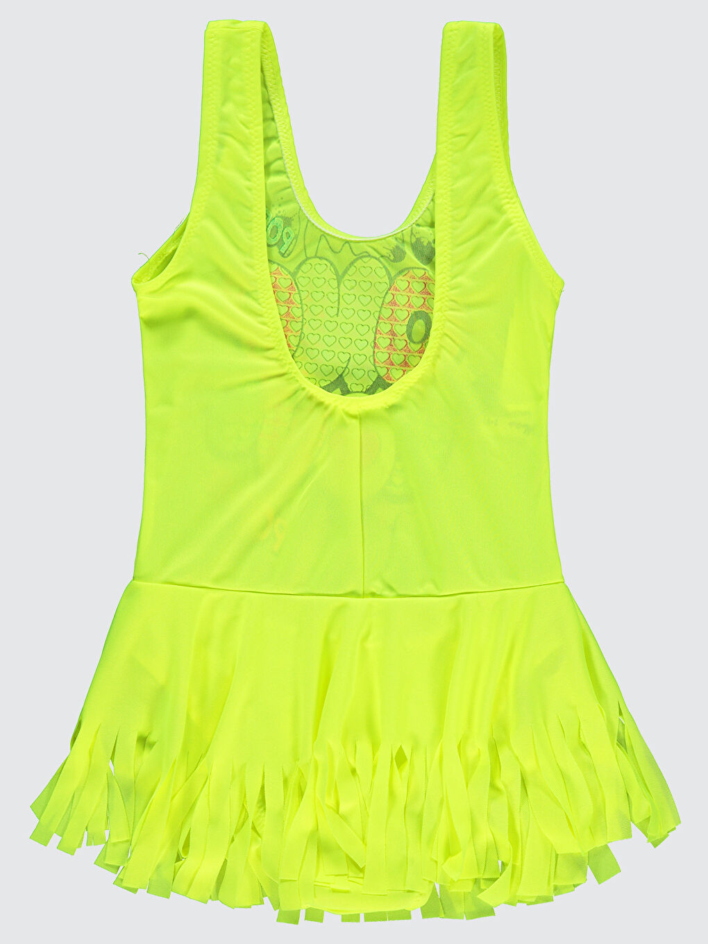 Girls Kız Çocuk Mayo 2-12 Yaş Neon Sarı-1