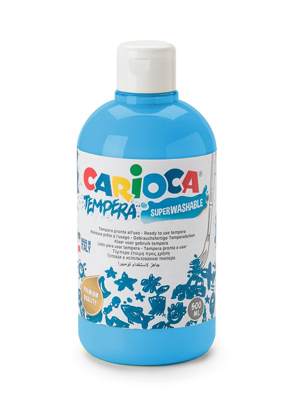 CARIOCA Mavi Tempera Boya (Süper Yıkanabilir) 500ml - Mavi - 1