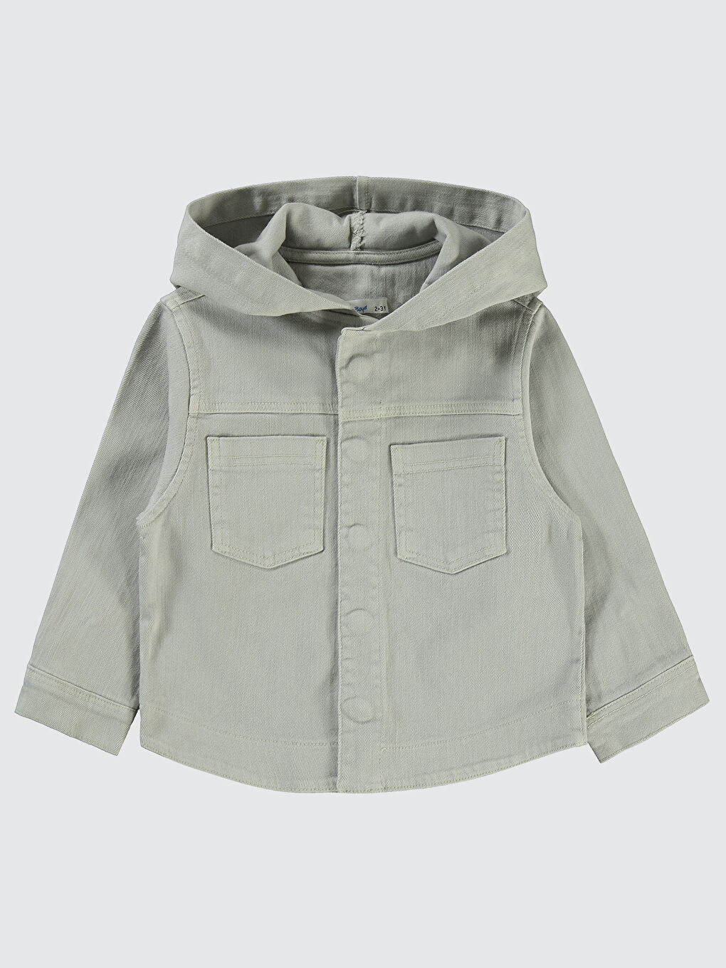 Boys Erkek Çocuk Kapüşonlu Gömlek 2 5 Yaş Gri