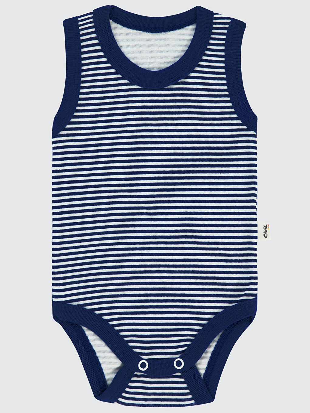 Lacivert Baby Bebek Çıtçıtlı Badi 1-36 Ay Saks Mavisi