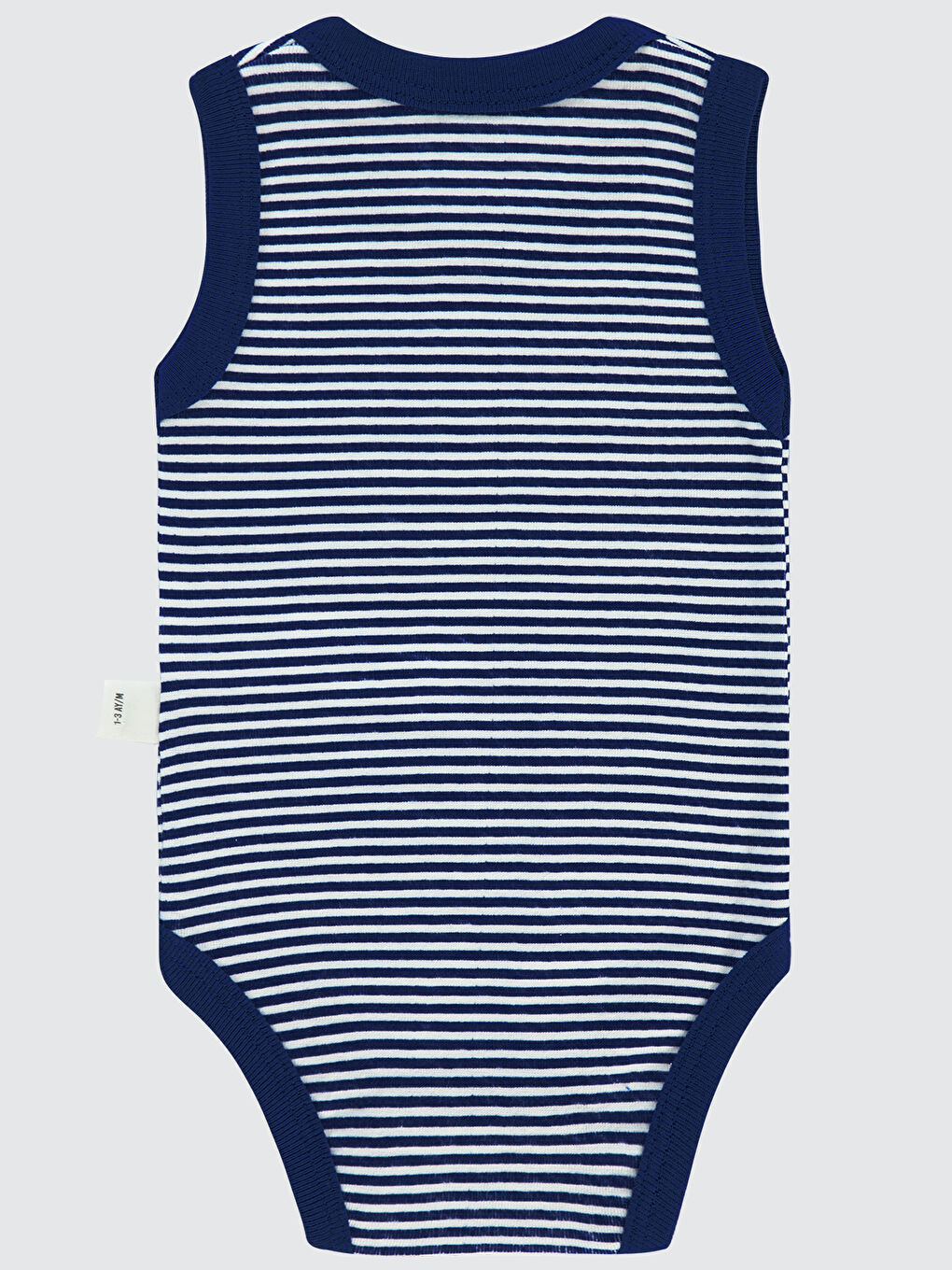 Lacivert Baby Bebek Çıtçıtlı Badi 1-36 Ay Saks Mavisi-1