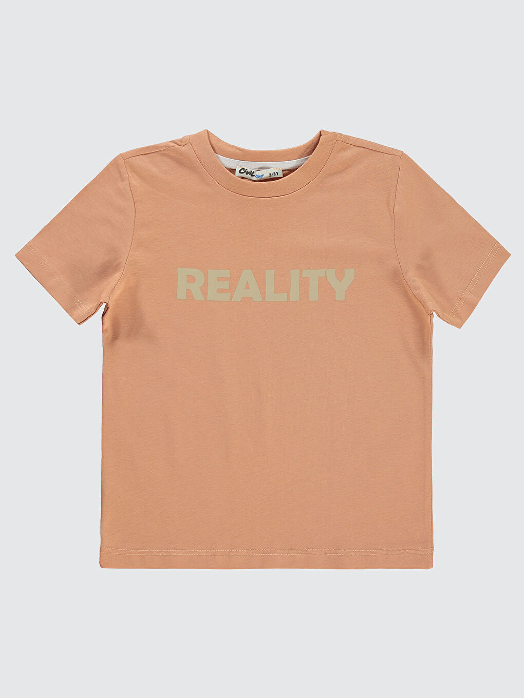 Bej Boys Erkek Çocuk Tişörtlü Gömlek 2-5 Yaş Taş Rengi-2