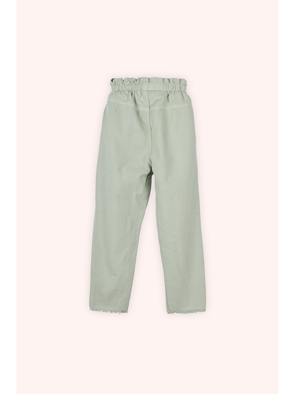 Kız Çocuk Beli Lastikli Çağla Yeşili Pantolon-2