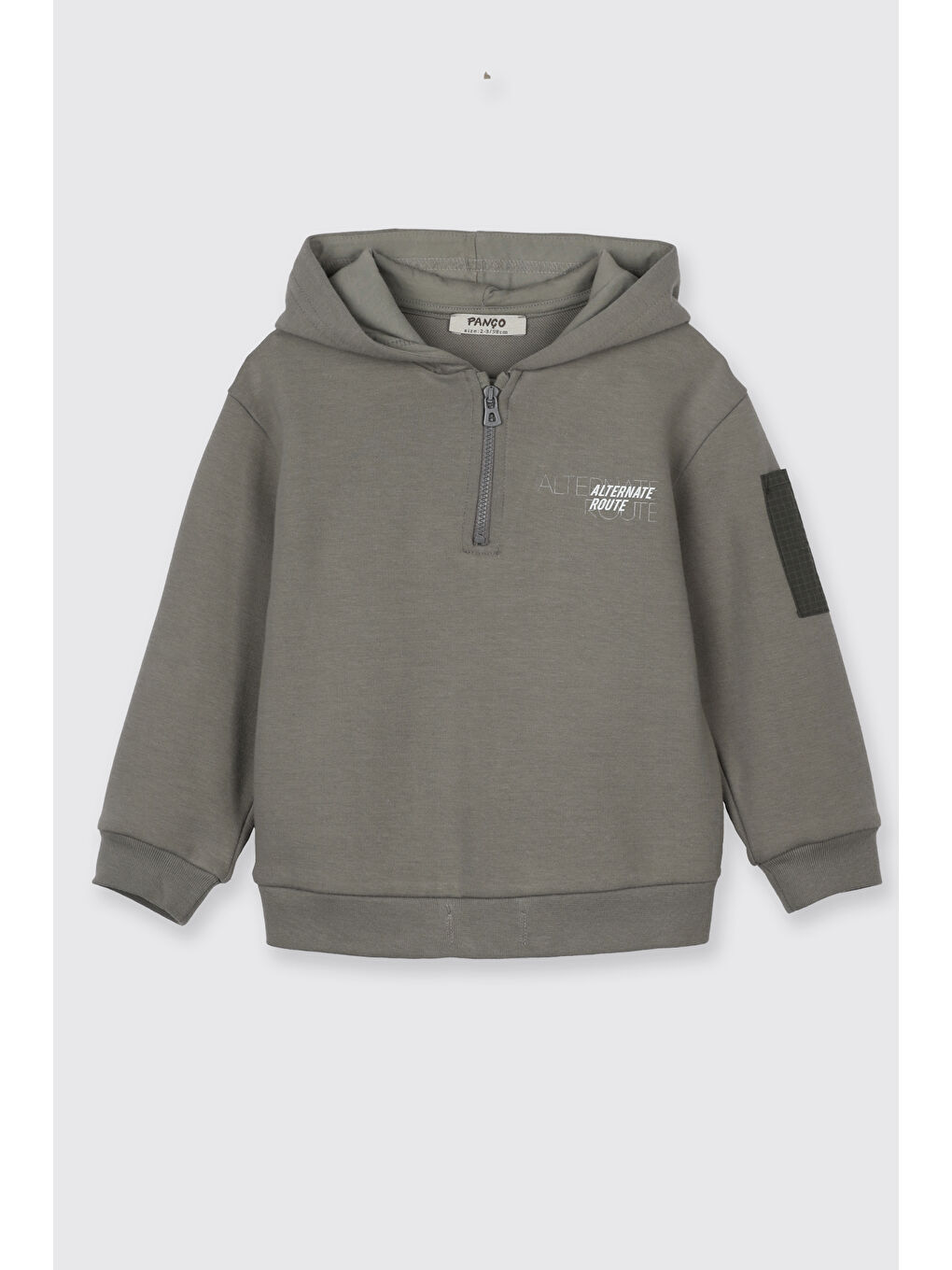 Erkek Bebek Kapüşonlu Antrasit Sweatshirt