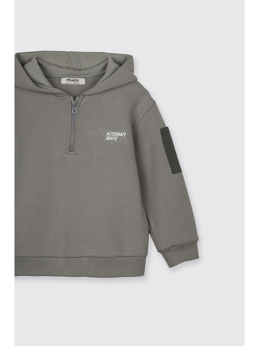 Erkek Bebek Kapüşonlu Antrasit Sweatshirt-2