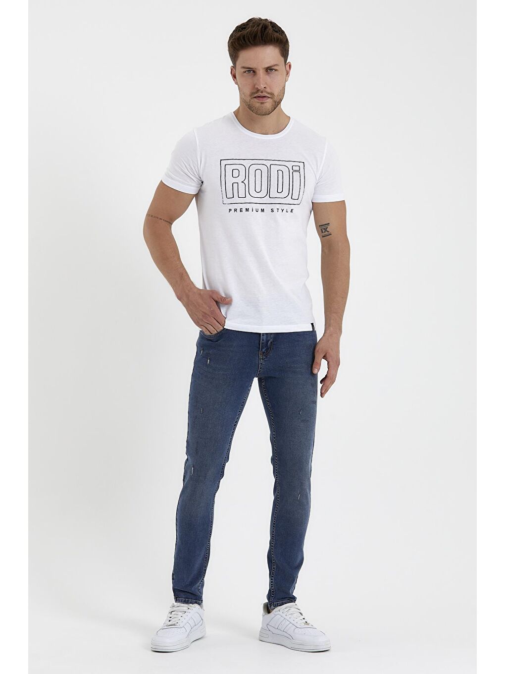 Mavi Erkek Jean Pantolon Super Skınny Destrolu Tıger 023 1-1