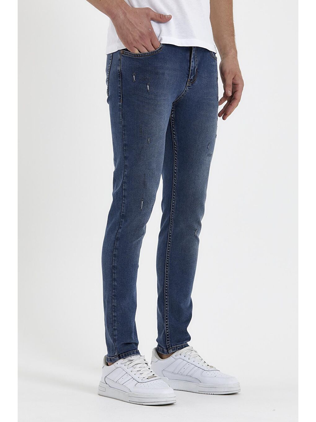 Mavi Erkek Jean Pantolon Super Skınny Destrolu Tıger 023 1-2