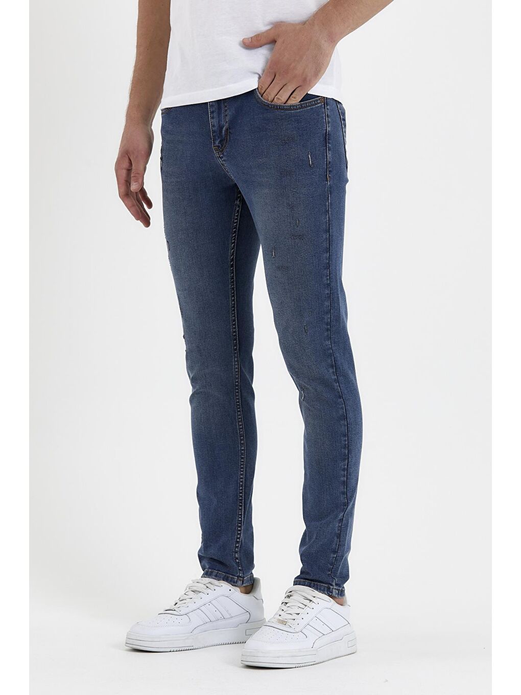 Mavi Erkek Jean Pantolon Super Skınny Destrolu Tıger 023 1-3