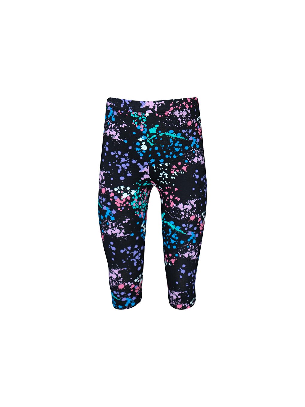 Siyah Kız Çocuk Spray Colors Desen Kapri