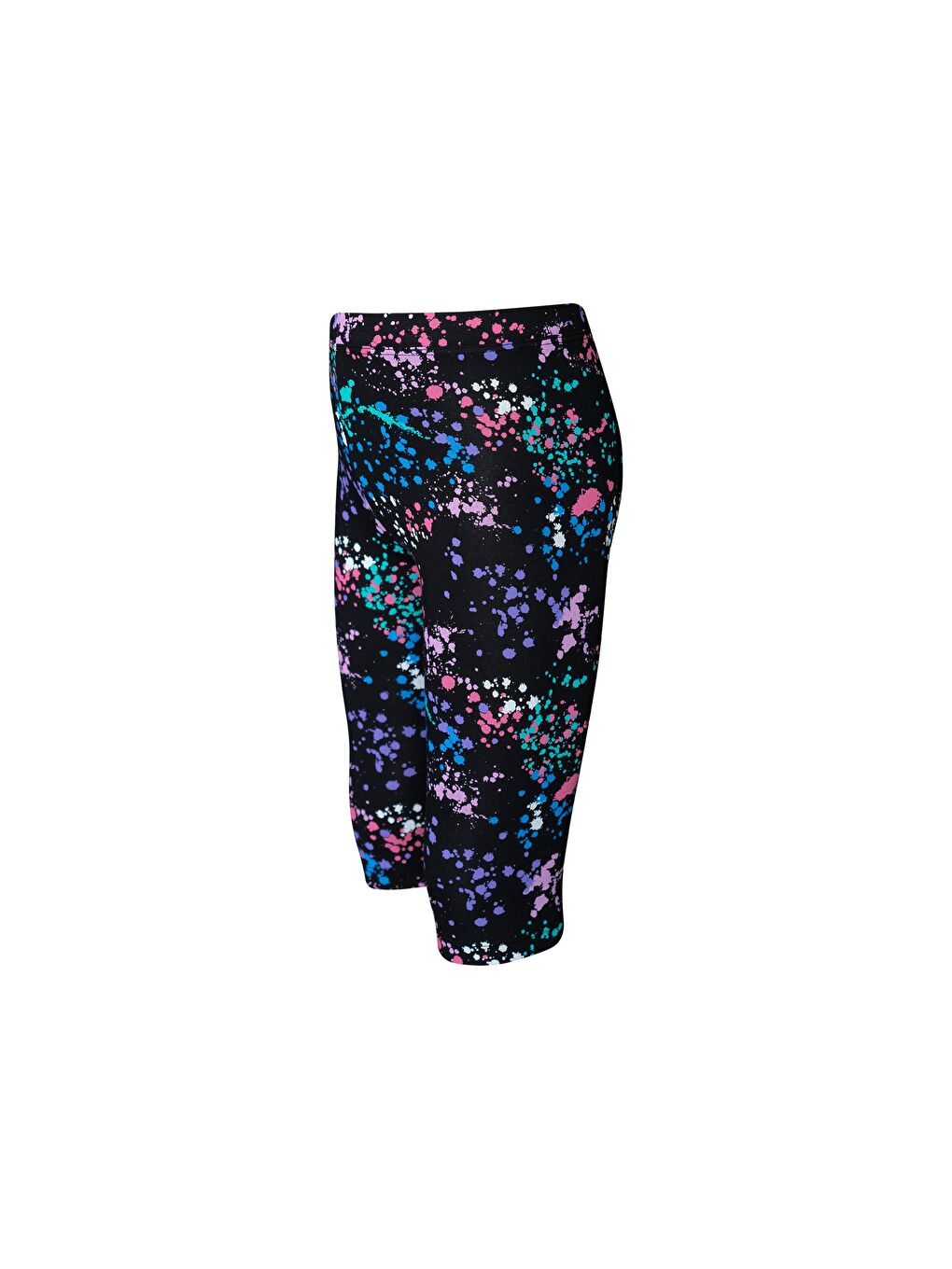 Siyah Kız Çocuk Spray Colors Desen Kapri-1