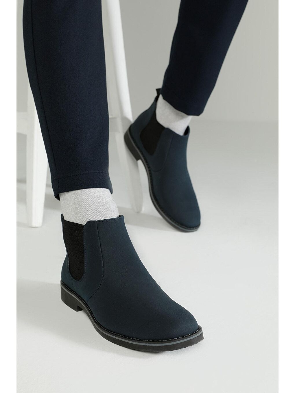 66 Lacivert Erkek Chelsea Bot-3