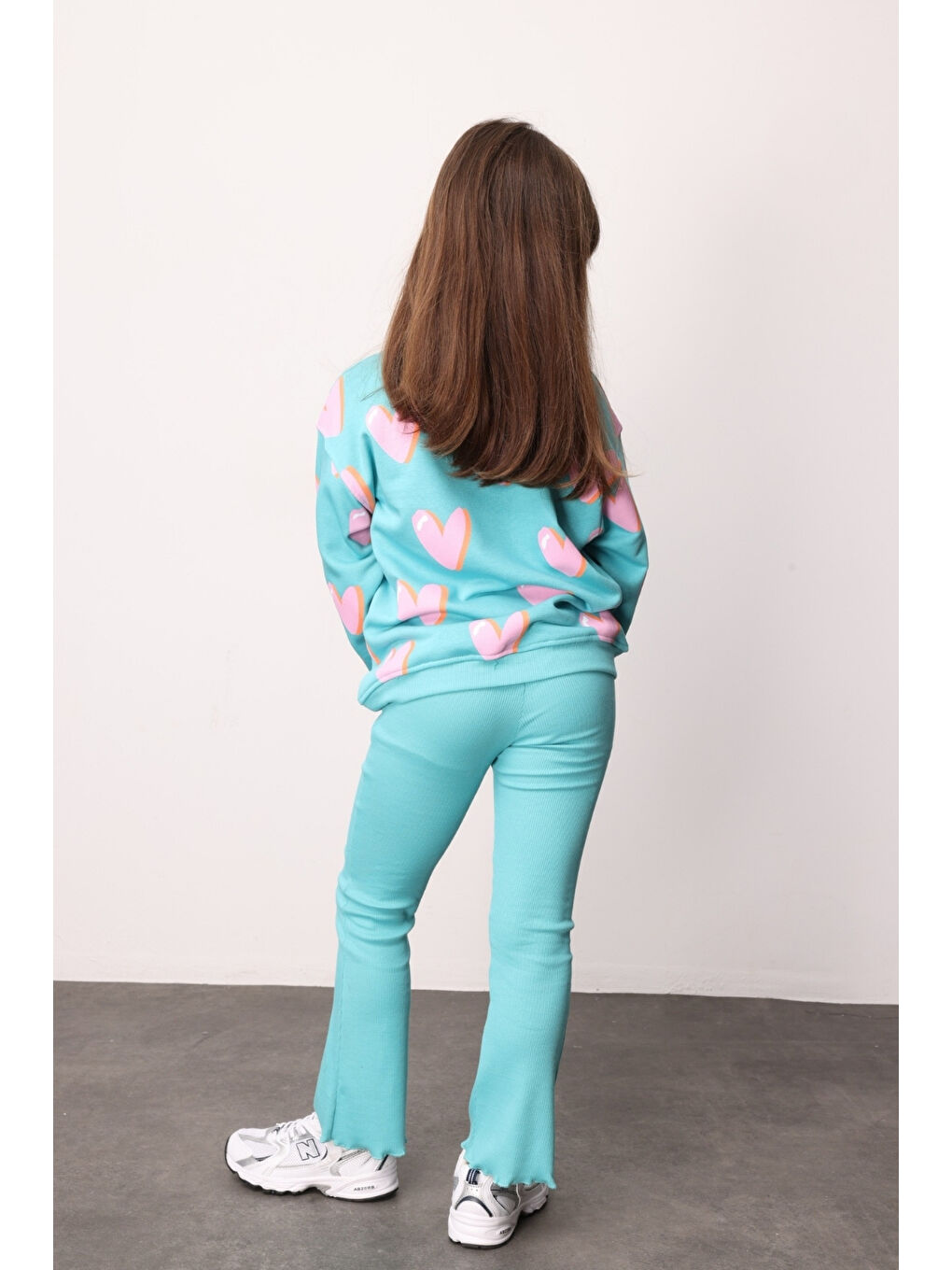 Pembe Fiyonk Baskılı Kız Çocuk Eşofman Takımı - Bonnie-3