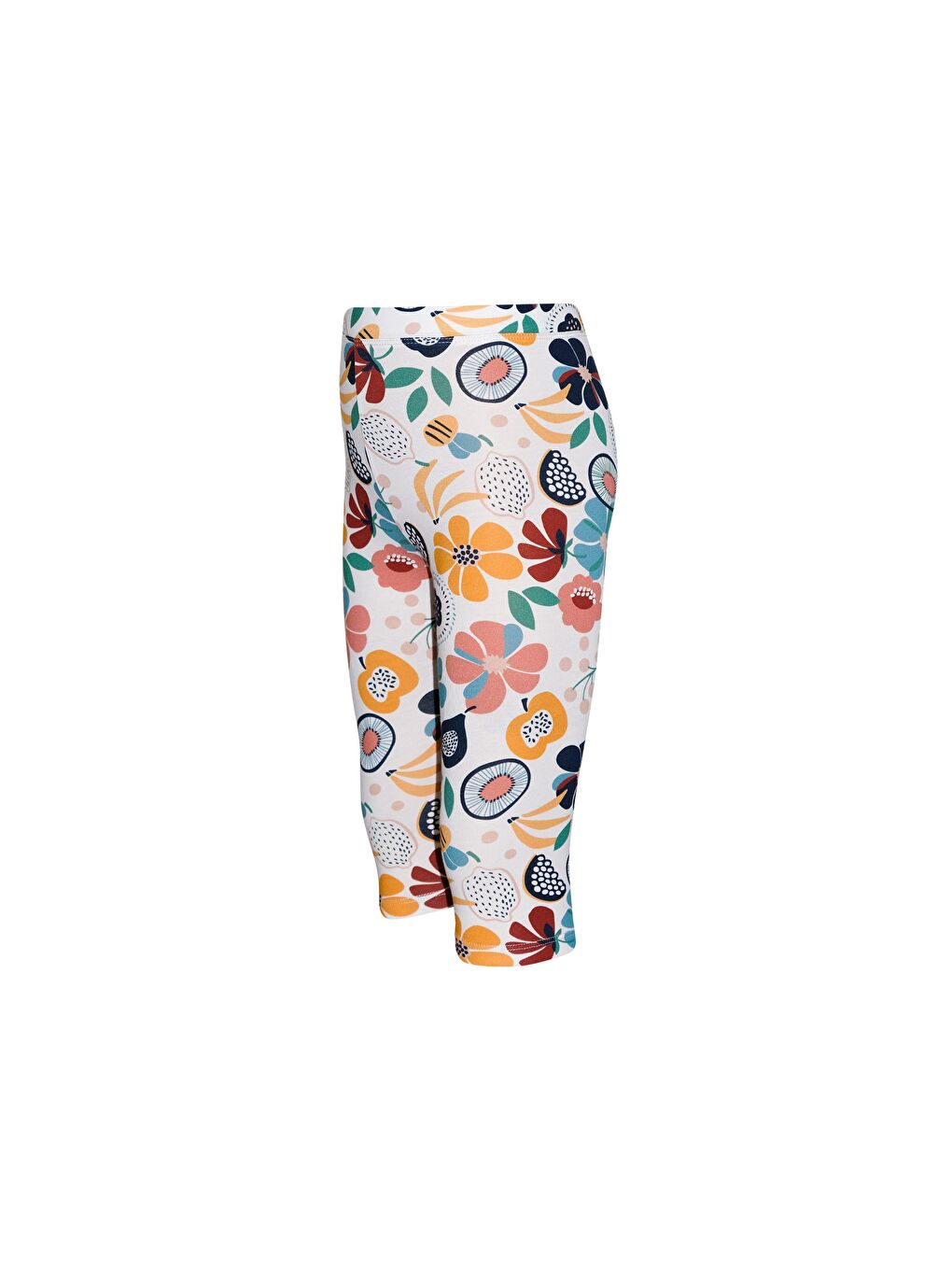 Karışık Kız Çocuk Nordic Jungle Desen Kapri-1