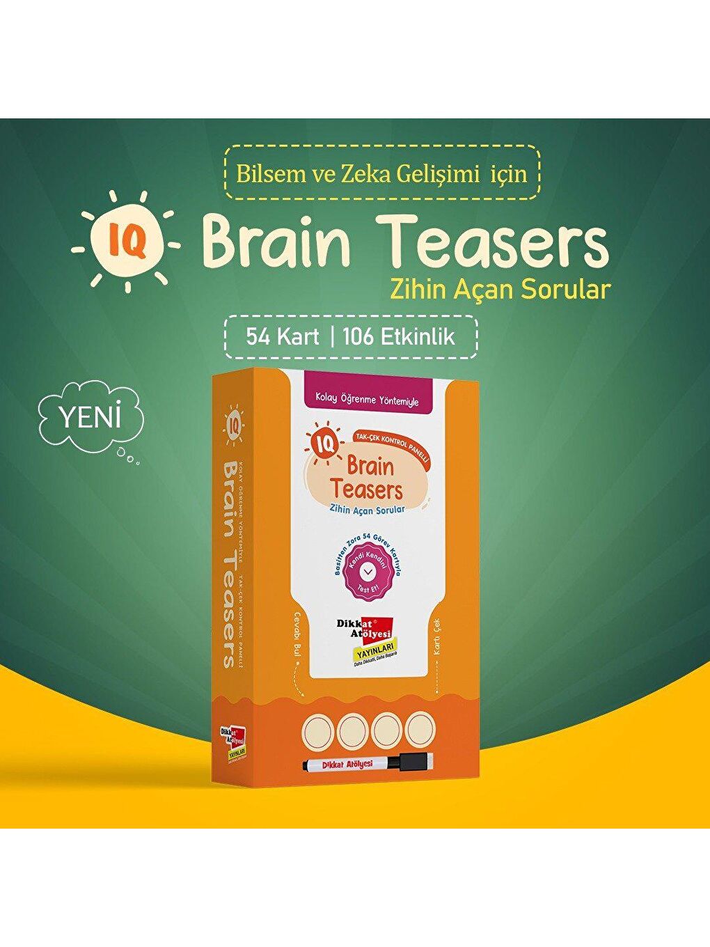 Dikkat Atölyesi Yayınları Karışık Bilsem ve Kanguru Matematik Sınavı için IQ Brain Teasers Zihin Açan Sorular - 6