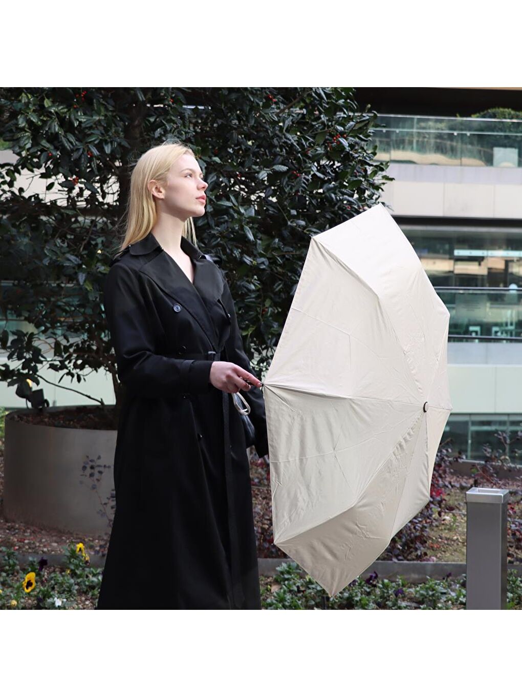 Moods Up Sarı Tam Otomatik UV Şemsiye-2