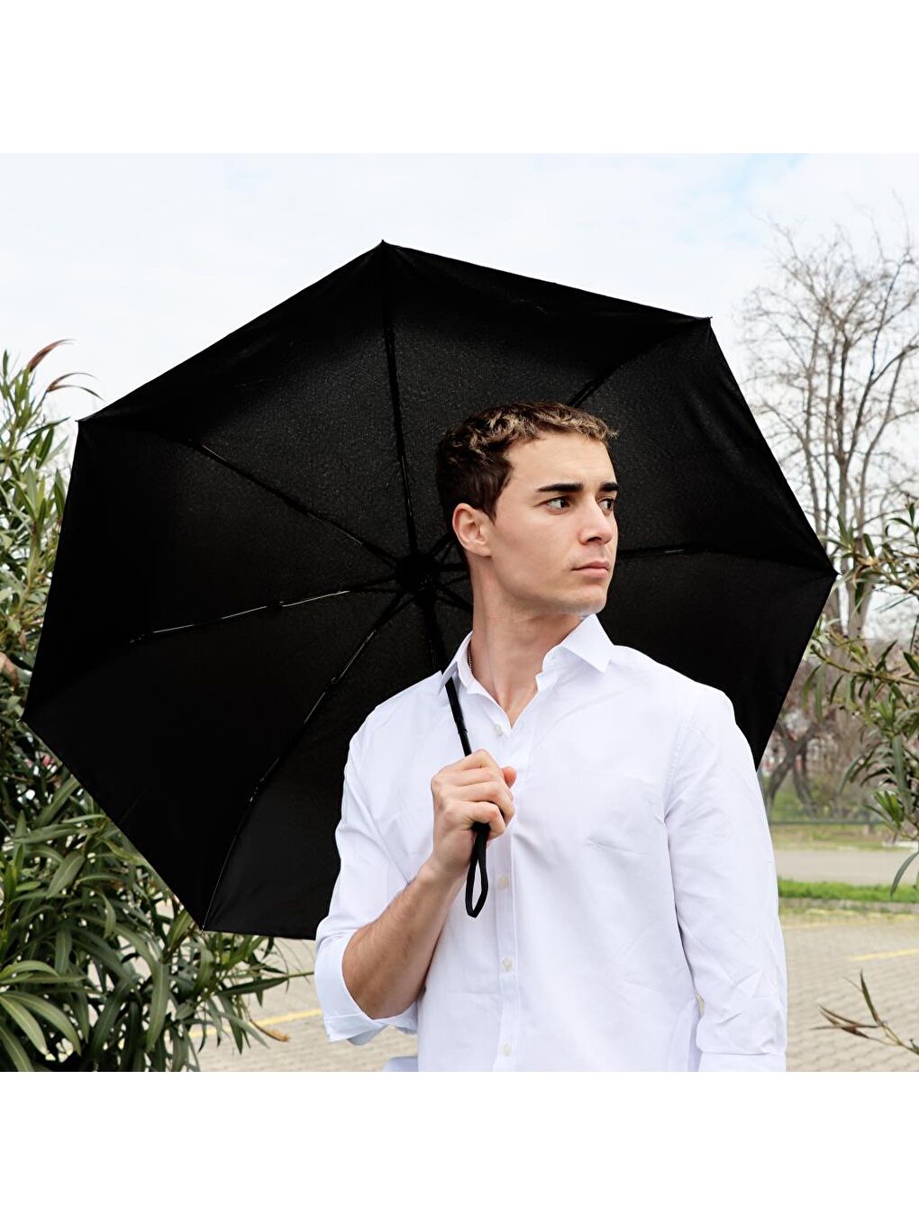 Moods Up Siyah Tam Otomatik Şemsiye-1