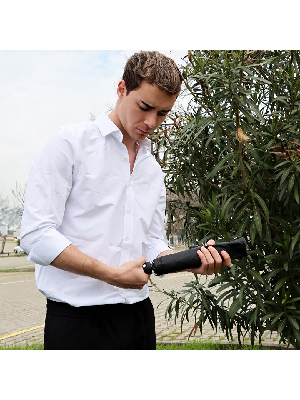 Moods Up Siyah Tam Otomatik Şemsiye-2