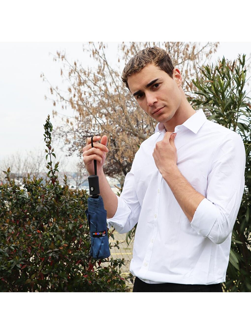 Moods Up Lacivert Tam Otomatik Şemsiye-4