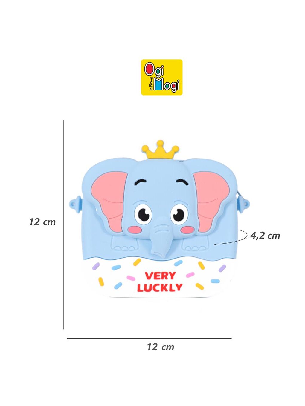 Ogi Mogi Toys Silikon Mavi Fil El Çantası