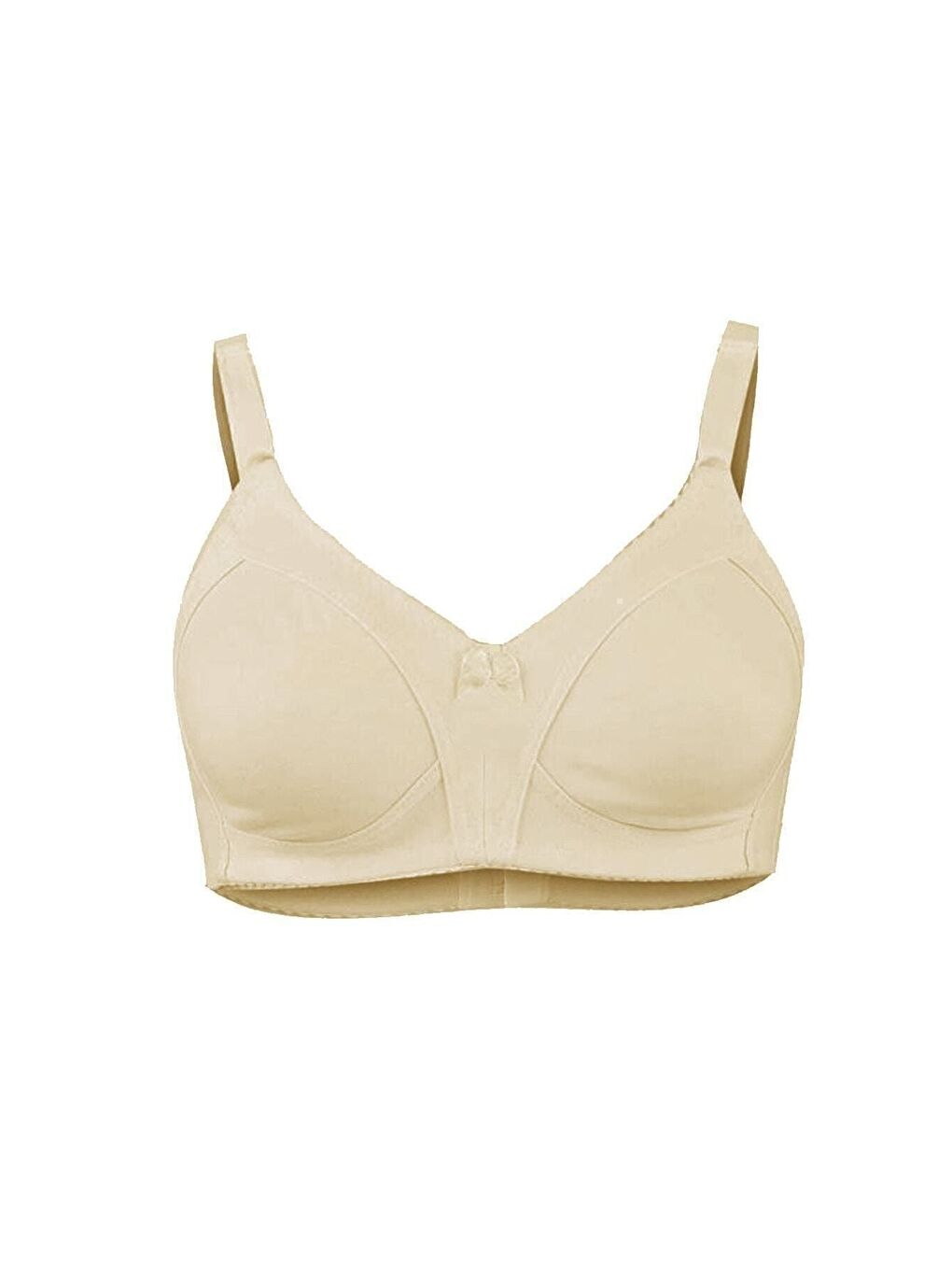 Bej Kadın Ten Penye Toparlayıcı Balensiz  Ayarlanabilir Kalın Askılı Battal Desteksiz Kaliteli Sütyen