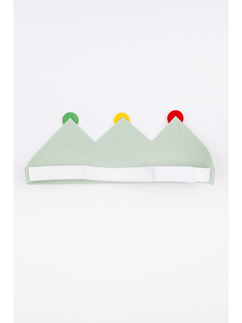 Yeşil Lastikli Keçe Happy Birthday Taç-3
