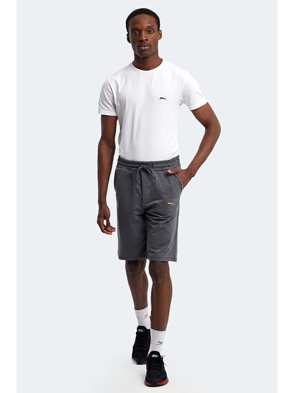 ZAHARI Erkek Şort Antrasit-6