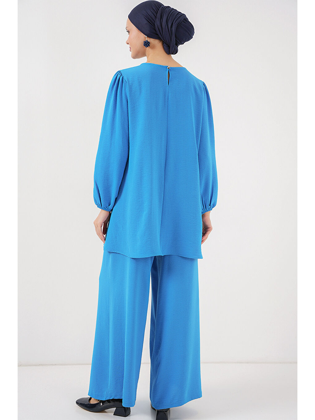 Ayrobin Tunik Pantolon Alt Üst Takım 6712 - Mavi-4