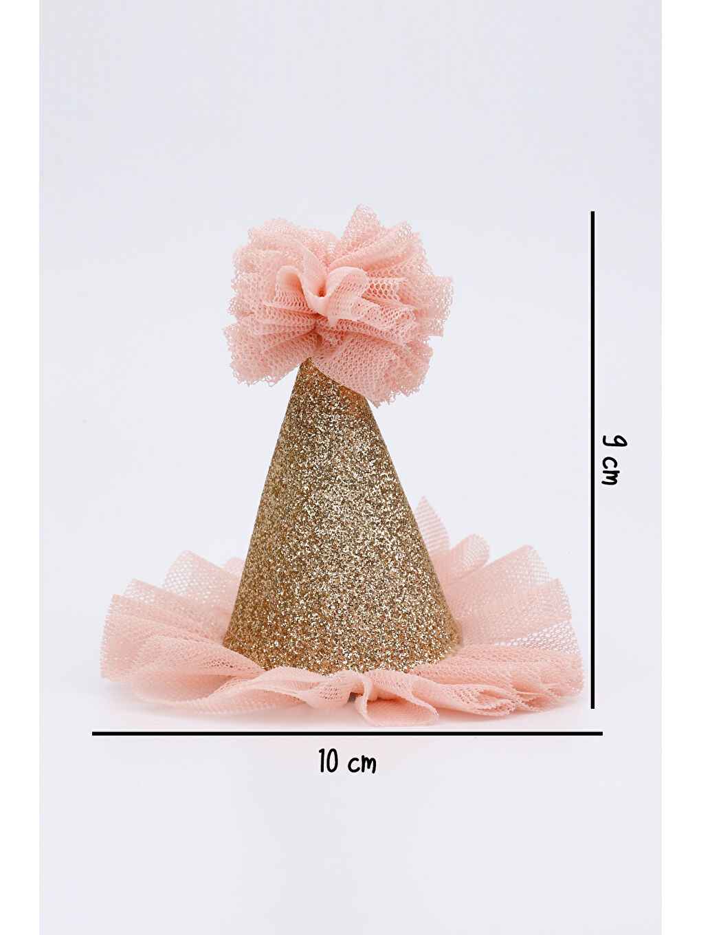 Pembe Pudra Tüllü Huni Klips Toka-1