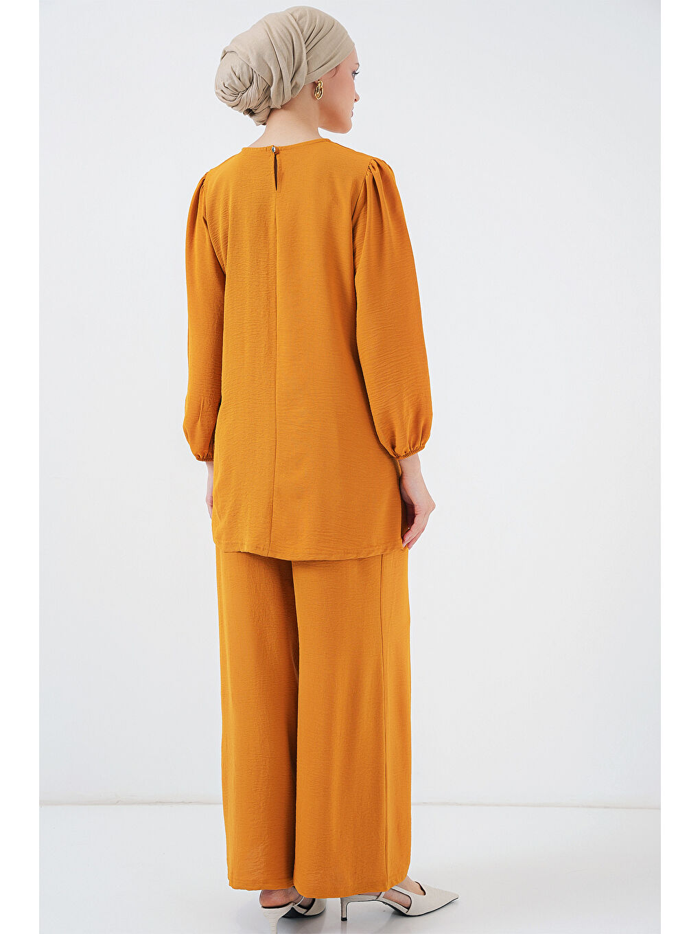 Sarı Ayrobin Tunik Pantolon Alt Üst Takım 6712 - Hardal-5