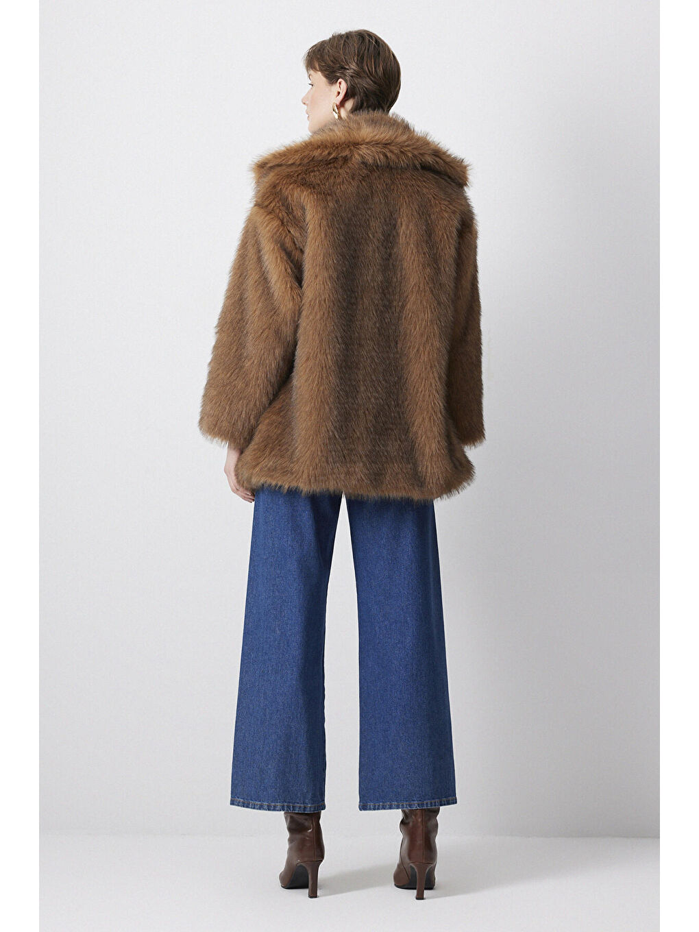 Kahverengi Suni Kürk Kaban-3