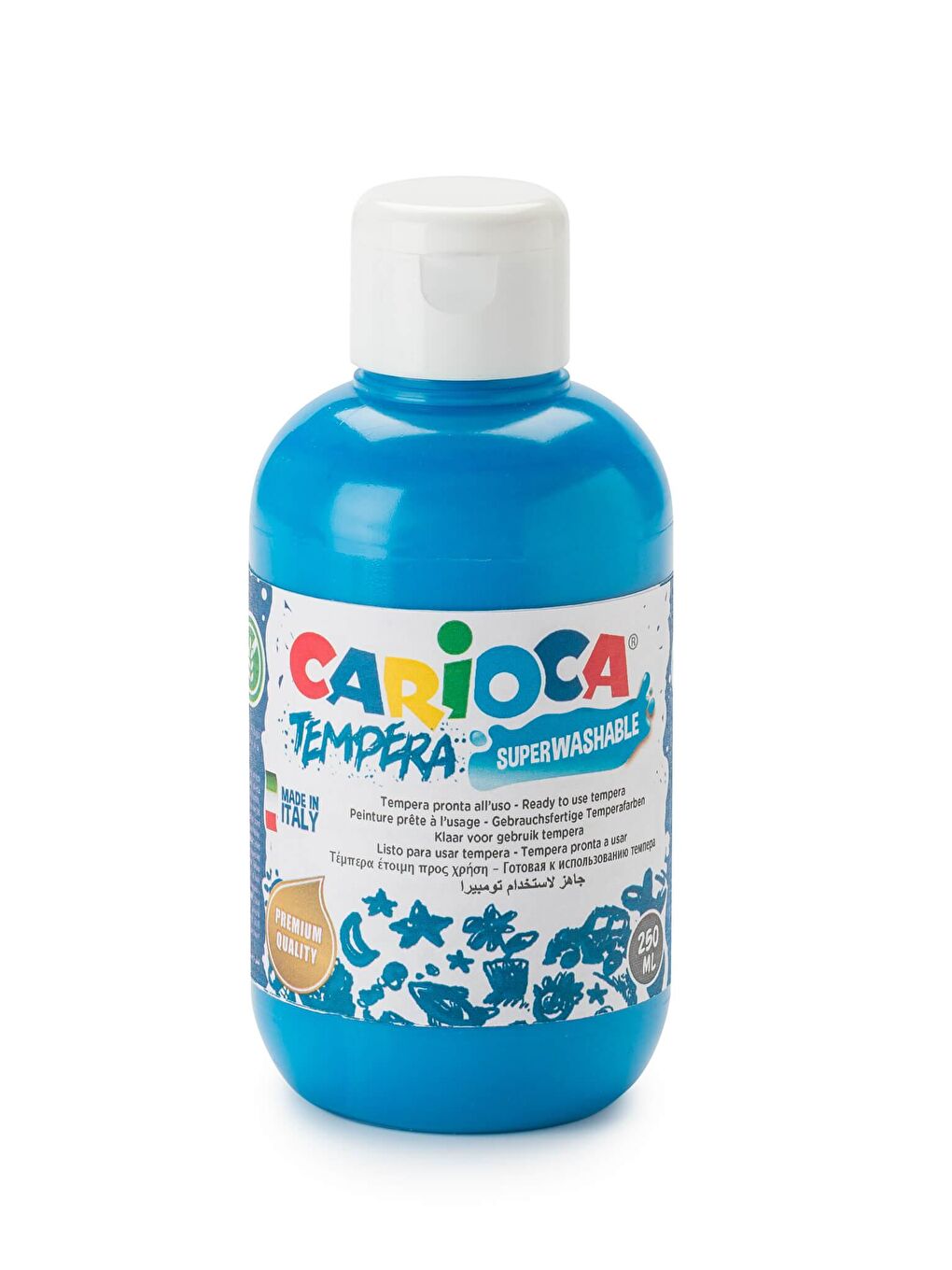 CARIOCA Mavi Tempera Boya (Süper Yıkanabilir) 250ml - Mavi - 1