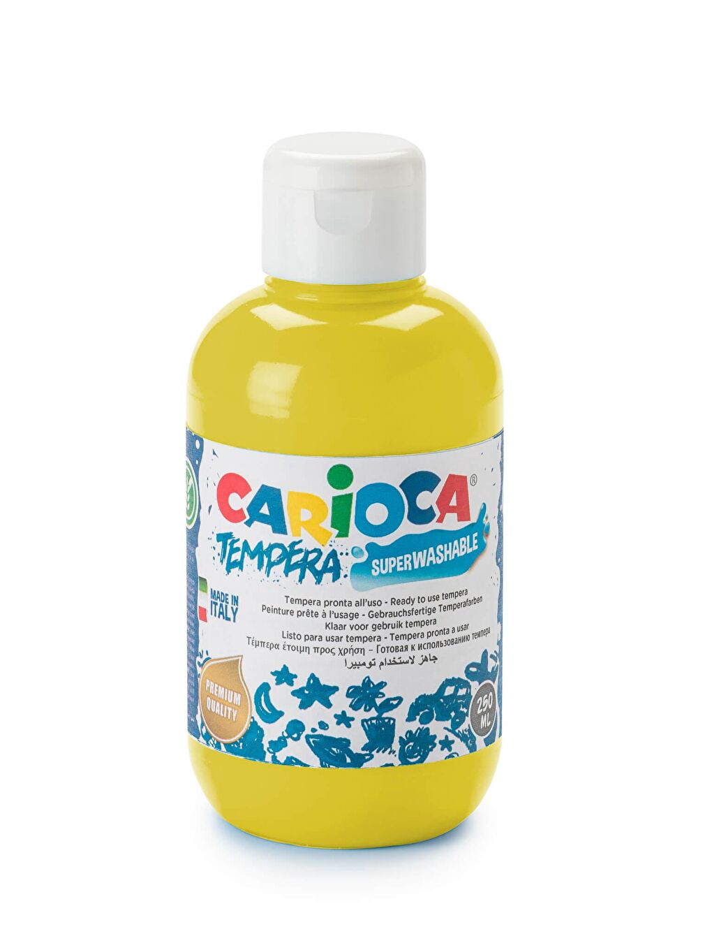 CARIOCA Sarı Tempera Boya (Süper Yıkanabilir) 250ml - Sarı - 1