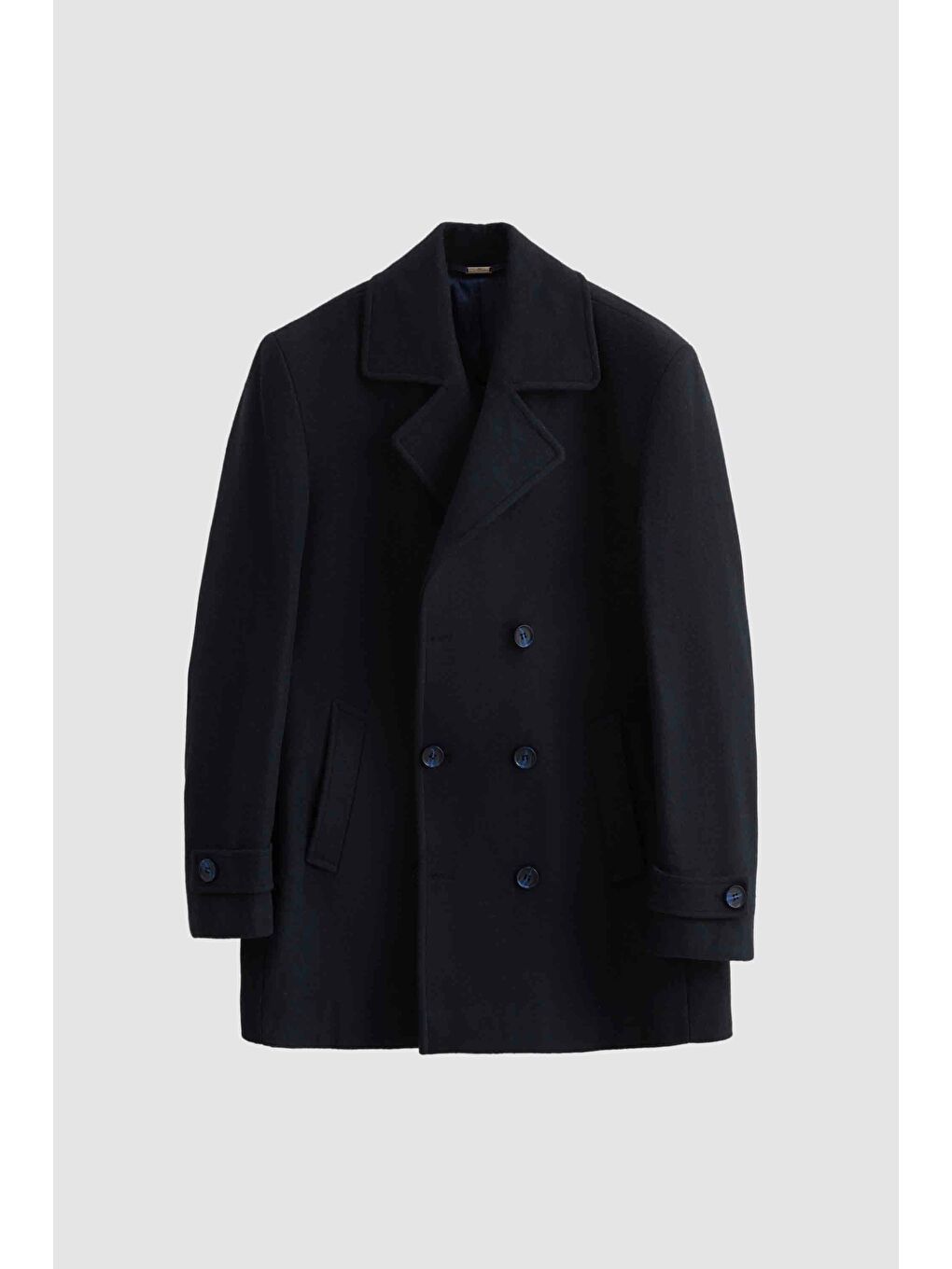 Regular Fit Lacivert Mono Yaka Kruvaze Kaban-4