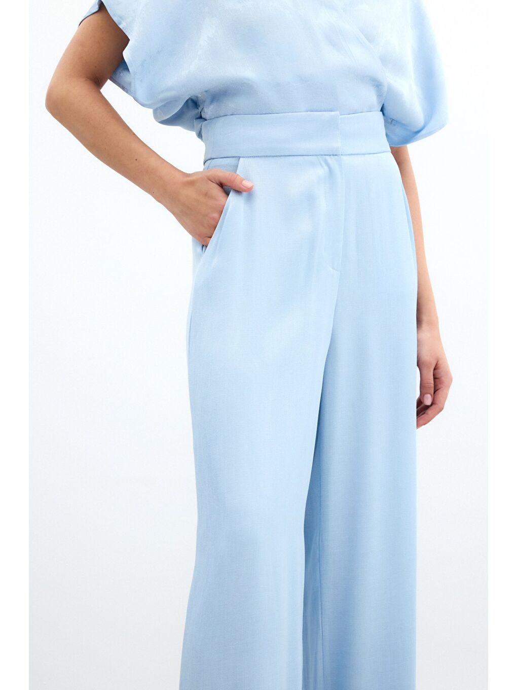 Cepli Bol Pantolon - Bebe Mavi-5