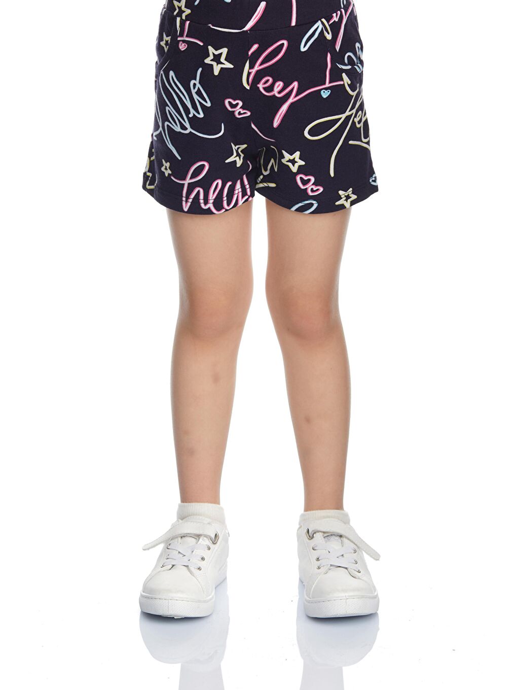 Karışık Kız Çocuk Hey Dude Desen Cepli Şort-1