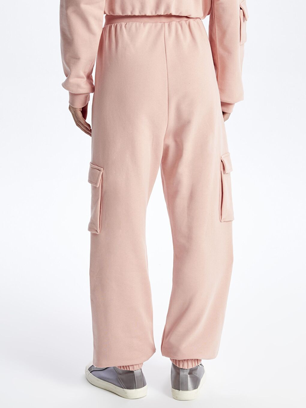 Pembe New Jersey - Cepli Joggger Pantolon - Somon Renk-4