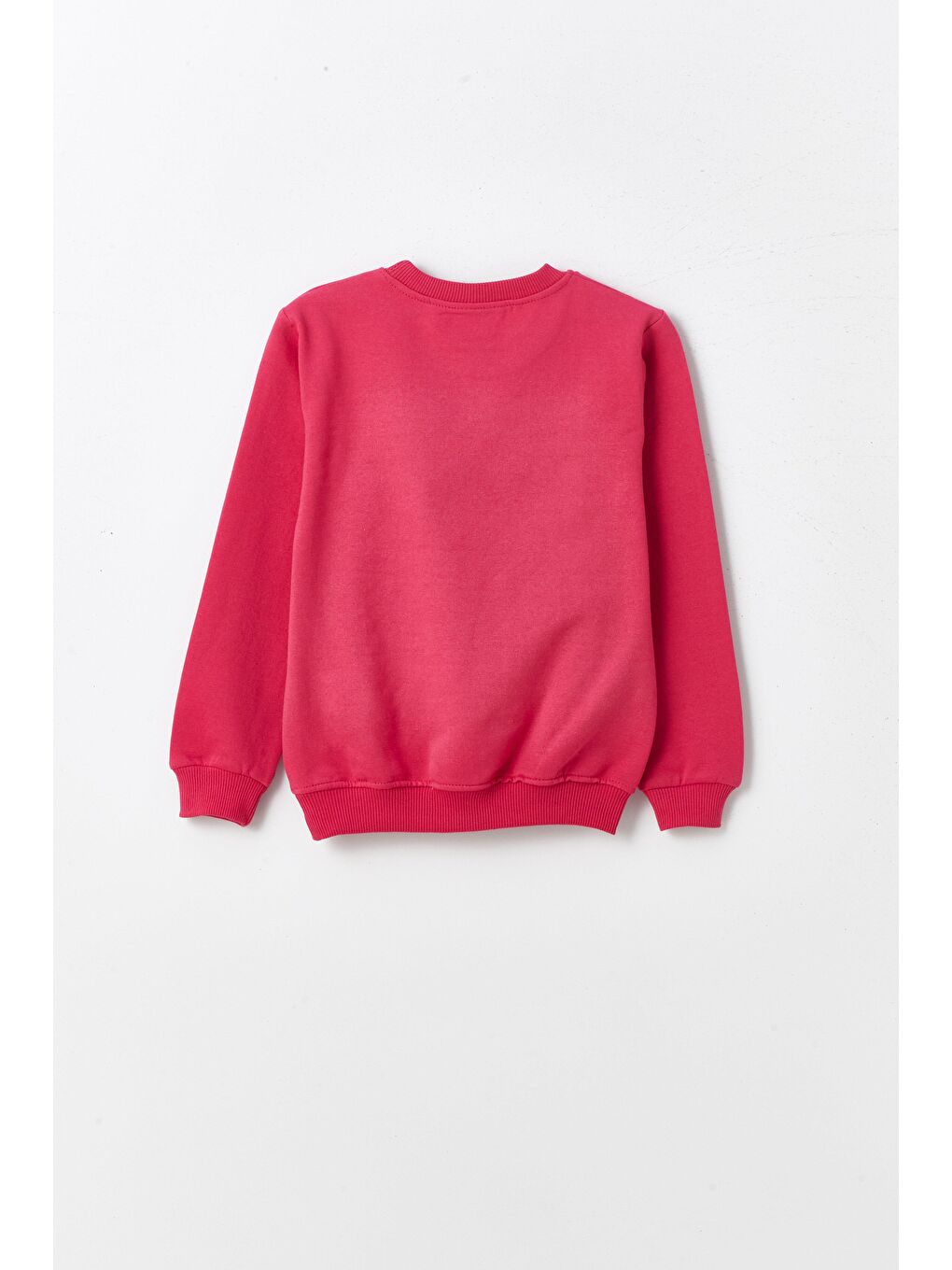 Pembe Çiçek Desenli Kız Çocuk Sweatshirt-1
