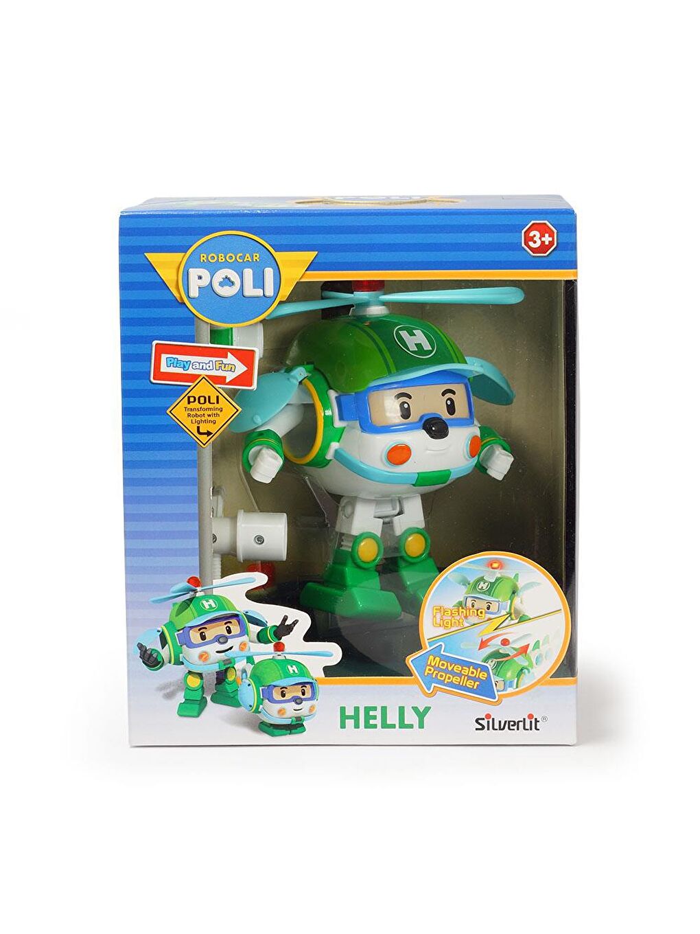 Silverlit Karışık Robocar Poli Işıklı Transformers Robot Figür - Helly - 4