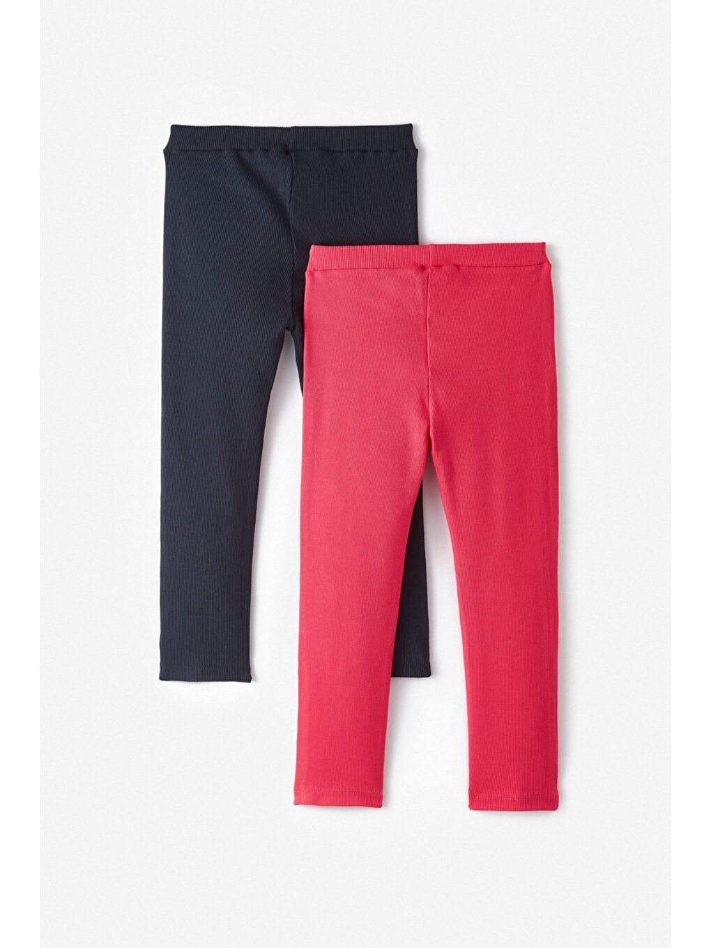 Fuşya Kız Çocuk 2'li Kaşkorse Tayt-1