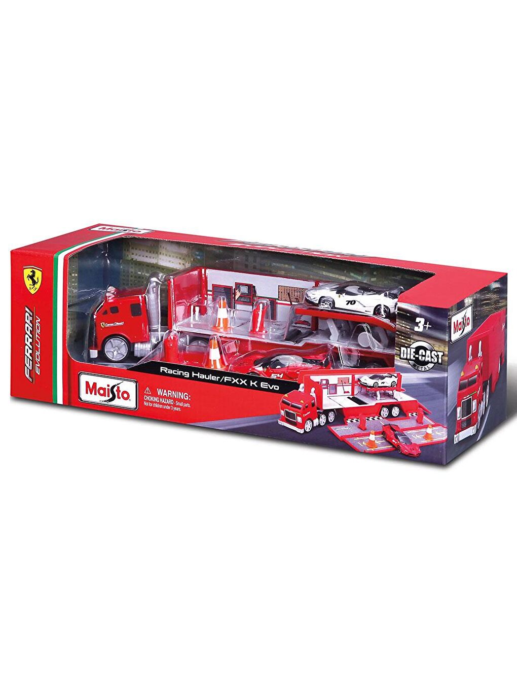 Maisto Karışık Fresh Metal Ferrari Evolution Tır ve Araç Set - 5