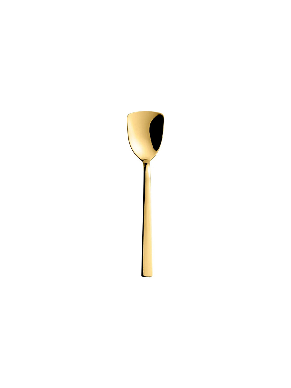 Kitchen Design Lab Sari Lüks Gold Renk Paslanmaz Çelik Kutulu 6'lı Dondurma Kaşığı ve Tatlı Kaşığı - 2