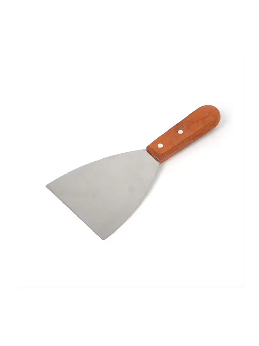Kahverengi Paslanmaz Çelik Ahşap Saplı Spatula 3'lü Set-1